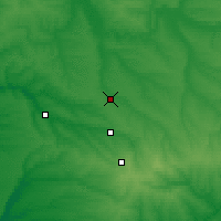Nearby Forecast Locations - Hulajpole - mapa