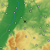Nearby Forecast Locations - Bretten - mapa