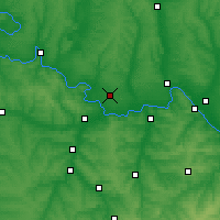 Nearby Forecast Locations - Łyman - mapa