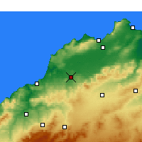 Nearby Forecast Locations - Hammam Bu Hadżar - mapa
