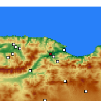 Nearby Forecast Locations - El-Kseur - mapa