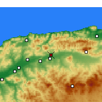 Nearby Forecast Locations - Al-Abbadijja - mapa