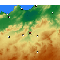 Nearby Forecast Locations - Bou Hanifia - mapa