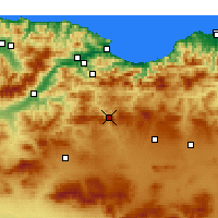 Nearby Forecast Locations - Bougaa - mapa
