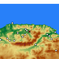 Nearby Forecast Locations - Azazga - mapa