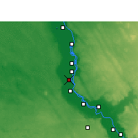 Nearby Forecast Locations - Dajrut - mapa