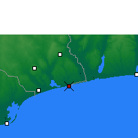 Nearby Forecast Locations - Aneho - mapa