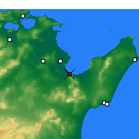 Nearby Forecast Locations - Hammam al-Anf - mapa
