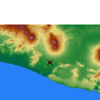 Nearby Forecast Locations - Yogyakarta - mapa