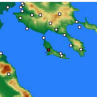 Nearby Forecast Locations - Kasandria - mapa