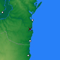 Nearby Forecast Locations - Techirghiol - mapa