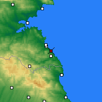 Nearby Forecast Locations - Carewo - mapa
