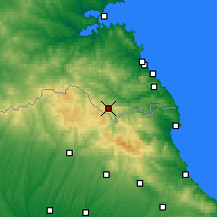 Nearby Forecast Locations - Małko Tyrnowo - mapa