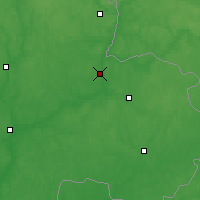 Nearby Forecast Locations - Krzyczew - mapa