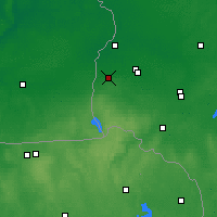 Nearby Forecast Locations - Wierzbołów - mapa