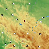 Nearby Forecast Locations - Ustrzyki Dolne - mapa