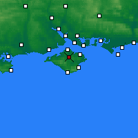 Nearby Forecast Locations - Newport - mapa