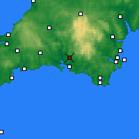 Nearby Forecast Locations - Plymouth - mapa