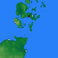Nearby Forecast Locations - Orkady - mapa