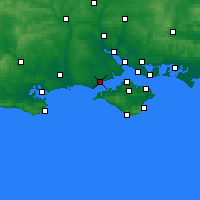 Nearby Forecast Locations - Lymington - mapa