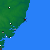 Nearby Forecast Locations - Aldeburgh - mapa