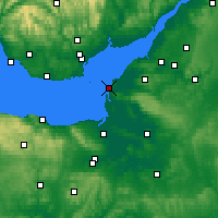 Nearby Forecast Locations - Weston-super-Mare - mapa