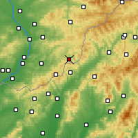 Nearby Forecast Locations - Štítná nad Vláří-Popov - mapa