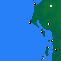 Nearby Forecast Locations - Blavands - mapa