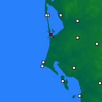 Nearby Forecast Locations - Bork Havn - mapa