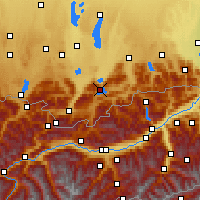 Nearby Forecast Locations - Walchensee - mapa