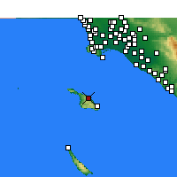 Nearby Forecast Locations - Catalina - mapa