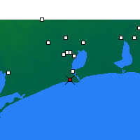 Nearby Forecast Locations - Sabine - mapa
