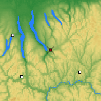 Nearby Forecast Locations - Ithaca - mapa