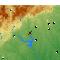 Nearby Forecast Locations - Clemson - mapa