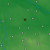 Nearby Forecast Locations - Kutno - mapa
