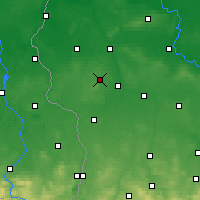 Nearby Forecast Locations - Żary - mapa