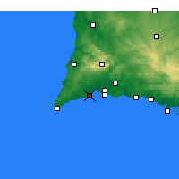 Nearby Forecast Locations - Lagos - mapa