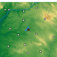 Nearby Forecast Locations - Aviz - mapa
