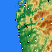 Nearby Forecast Locations - Ponte de Lima - mapa