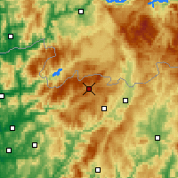Nearby Forecast Locations - Montalegre - mapa