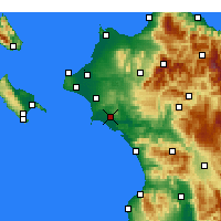 Nearby Forecast Locations - Pirgos - mapa