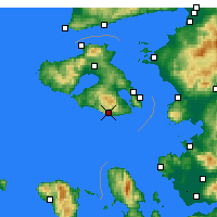 Nearby Forecast Locations - Plomari - mapa