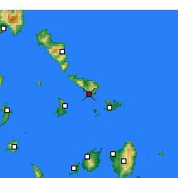 Nearby Forecast Locations - Tinos - mapa