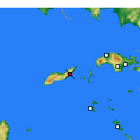 Nearby Forecast Locations - Ajos Kirikos - mapa