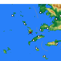 Nearby Forecast Locations - Kalimnos - mapa