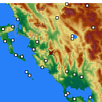 Nearby Forecast Locations - Paramythia - mapa