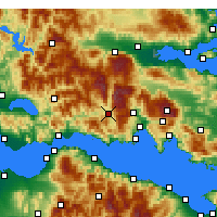 Nearby Forecast Locations - Lidoriki - mapa