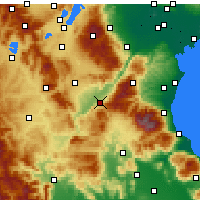Nearby Forecast Locations - Serwia - mapa