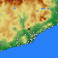 Nearby Forecast Locations - Terrassa - mapa