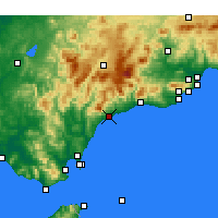 Nearby Forecast Locations - Estepona - mapa